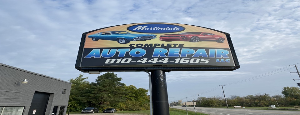 Auto Repair Flint, Burton, Grand Blanc, Holly, Goodrich Michigan - Brakes Muffler Oil Change Tune Up Repairs - Martindale Complete Auto Repair
